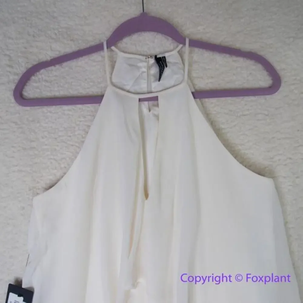 New! GUESS by Marciano‎ Women's Charlie Keyhole Dress white, size XS